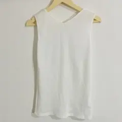 タンクトップ レディース ホワイト Lサイズ