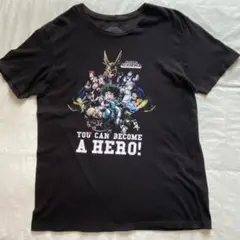 US古着ヒロアカTシャツ L 僕のヒーローアカデミア ブラック