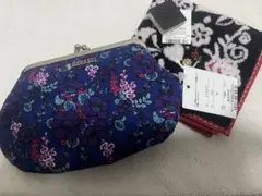 【タグ付き未使用品】ANNA SUI がま口ポーチ　ハンカチのサムネイル