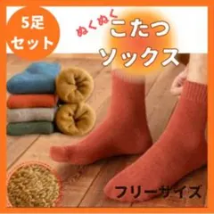 ​レディース 靴下 厚手 5足 裏起毛 暖かい 防寒 冷え性 対策 ソックス 冬