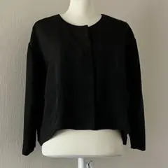 ⭐️筆タグ黒立体的パターン黒ジャケット極美品⭐️ ⭐️筆タグ黒立体的パターン黒ジャケット極美品⭐️ - メルカリ