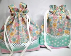 No.6　持ち手付きお弁当袋＆コップ、