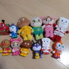 アンパンマン ぬいぐるみ＆塩ビフィギュア おまとめ 12体セット