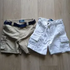 ポロラルフローレン　カーゴパンツ 2点セット ベージュ ホワイト　90