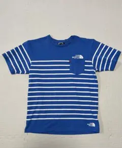 値下げ‼️THE NORTH FACE ストライプ Tシャツ Lサイズ 青