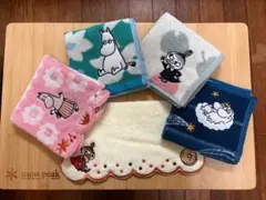 ムーミン タオルハンカチ 5枚セット北欧デザイン プチギフトNO. A