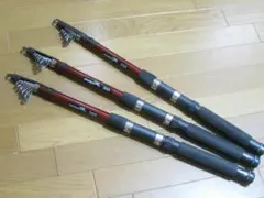 新品　釣り竿　３．０ｍ　３本セット！ 初心者の方のサムネイル