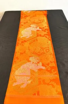 273 ㎝！反物　正絹　袋帯　新品かほぼ未使用　リメイク用（獅子）