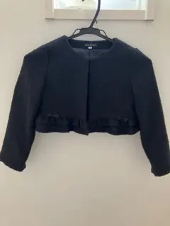 BeBe ツイードジャケット　130cm 黒のサムネイル