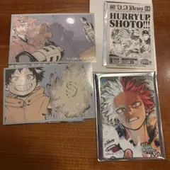 ヒロアカ 原画展 マグネットステッカー 轟焦凍 来場者特典 タブロイド風