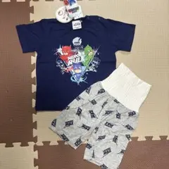 ★新品★PJ MASKS パジャマ 90 ネイビー 腹巻付き パジャマスク