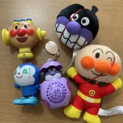 アンパンマン キャラクター ぬいぐるみ フィギュア 5体セット