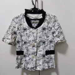 【限定値引】PiereCardin ピエールカルダン 花柄半袖ブラウスのサムネイル