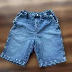 UNIQLO イージーショートパンツ デニム 150cm ブルー