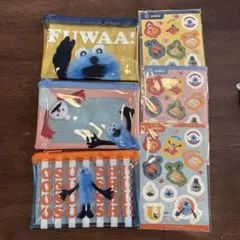 スシロー スンスンコラボ クリアポーチ3種コンプリートセット