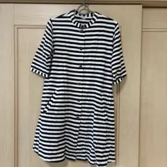 marimekko マリメッコ ミニワンピース　サイズS ボーダー　5部丈