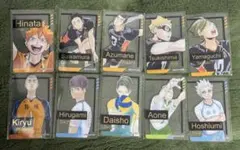 ハイキュー　ファンパーク　箔押しクリアカードコレクション　トレカ10枚