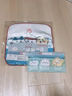 ちいかわ1番くじ ハンカチ・付箋ステッカー＆メッセージセット