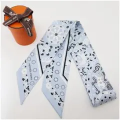 楽しくお買い物様専用　エルメス ツイリー スカーフ シルク100%「風の民」