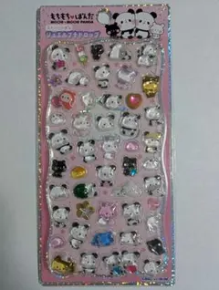 もちもちぱんだ　ストーン付　ジュエルプチドロップ　シール