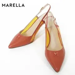 新品 マレーラ MARELLA パンプス 37 ES341 23.5cm 牛革のサムネイル