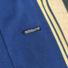 極太90s00s old adidas ワイドナイロントラックパンツ 万国旗タグ