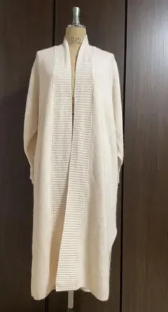 【新品タグ付き】JEANASIS ウール混（フォックス）ロングカーディガン