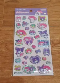 サンリオ ポップデコパーティー シール マイメロ クロミ ラメきらクリスタル
