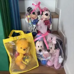 【期間限定】ディズニー ぬいぐるみ　ウエディングペアドール　プーさん　ミッキー