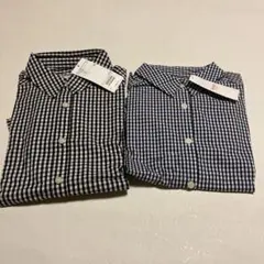メンズ　チェックシャツ　長袖　2枚セット