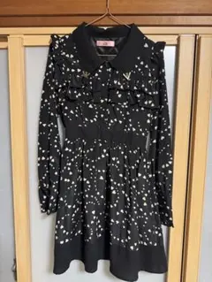 Ank Rouge ハート柄フリルワンピース