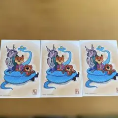 3枚セット　映画　ズートピア2 キャラクターイラストカード 来場者特典