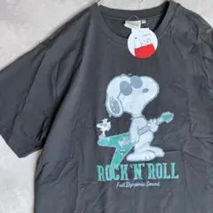 未使用 タグ付 スヌーピー ROCK 'N' ROLL ロックンロール LL