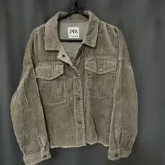 ZARA カーキ コーデュロイ ジャケット