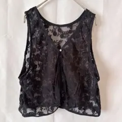 tal.by yumi. レースベスト ブラック yumi