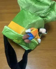 ディズニーランド　ファンキャップ　グーフィ　帽子　被り物　カチューシャ