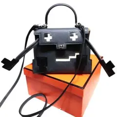 本革製高級ケリードールピクトルックショルダーバッグ