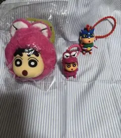 クレヨンしんちゃん ワニ山バッグチャーム・ワニ山・アクション仮面チャームセット