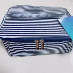 ❤️お値下げSALE❤️NARWEY 化粧ポーチ 青白ボーダー