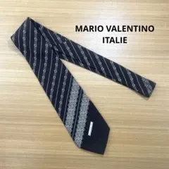 MARIO VALENTINO ネクタイ 焦茶 シルク イタリア製