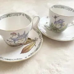 【２客セット】Noritake ノリタケ カップ & ソーサー　となりのトトロ