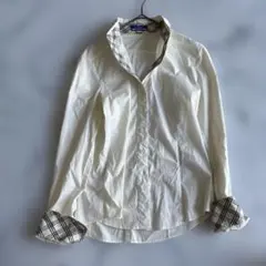 ✨バーバリーブルーレーベル ストレッチ長袖シャツ　ノバチェックM