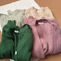 レディース　ニット　カーディガン　4点　まとめ売り