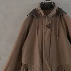 ヴィンテージ　ジャケット　アースカラー　ドローストリング　フルジップ　LO11