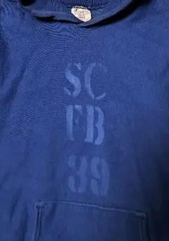 80s Championリバースウィーブパーカー 赤単タグ 染み込み L