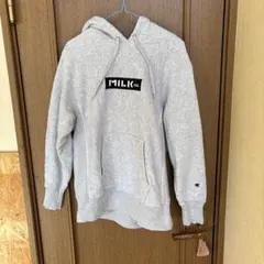 値下げしました♬Champion MILK FED. グレー パーカー S