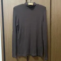 ブラウン タートルネック 長袖 トップス