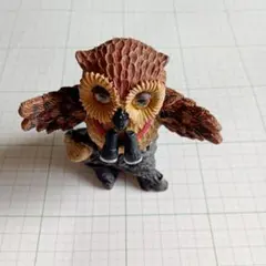 フクロウの置物 双眼鏡付き