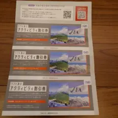 リフト及びアクティビティ割引券 3枚セット 日本駐車場開発　日本スキー場開発