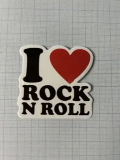【新品】　ステッカー　アイラブロックンロール　ナンバー.15